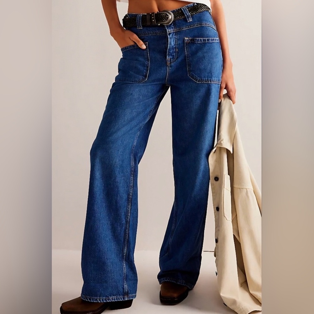 We The Free Palmer Cuffed Jeans Tunnel Vision -size 31